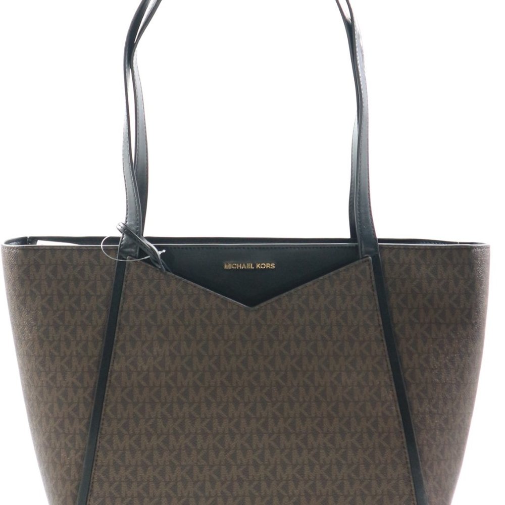Michael Kors Whitney LARGE TZ Tote Brown/Bblack